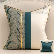 Load image into Gallery viewer, Cocktail Modern Patchwork Leather (Cushion Cover) - Pillows Paradise