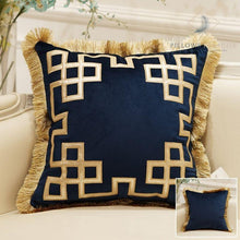 Load image into Gallery viewer, Cocktail Luxury Velvet Tassels (Cushion Cover) - Pillows Paradise
