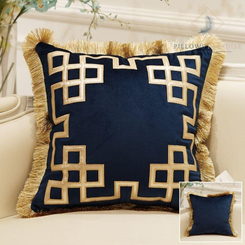 Cocktail Luxury Velvet Tassels (Cushion Cover) - Pillows Paradise