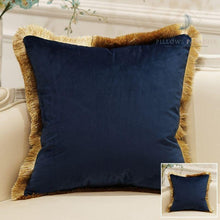 Load image into Gallery viewer, Cocktail Luxury Velvet Tassels (Cushion Cover) - Pillows Paradise
