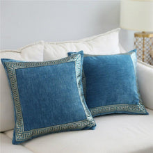 Load image into Gallery viewer, Country Side Embroidered Velvet (Cushion Cover) - Pillows Paradise
